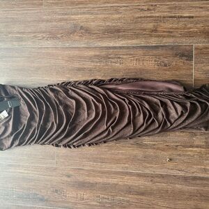 Privy Chocolate Brown Dress with Shimmer